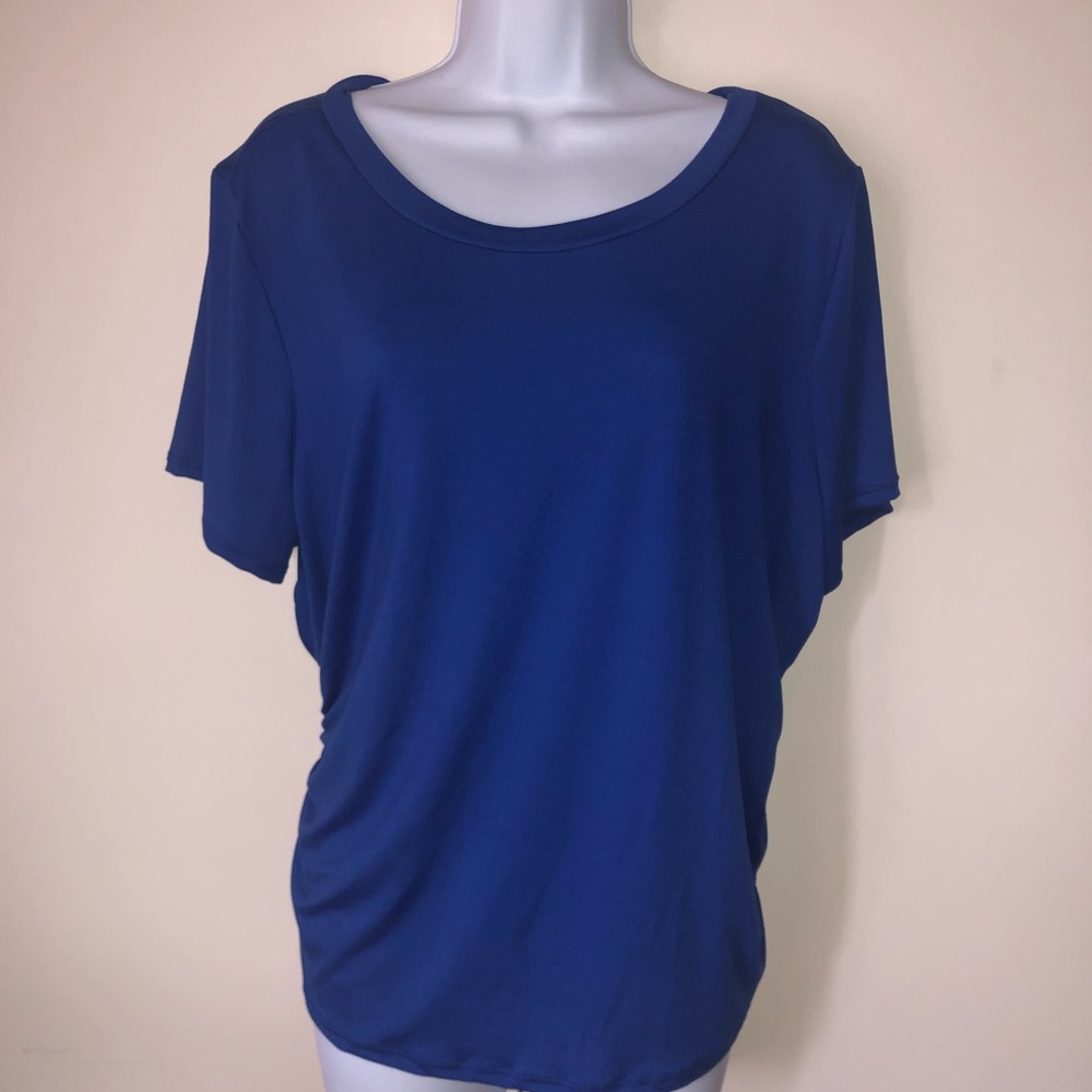 Blue Top Ruched sides - Picture 2 of 6